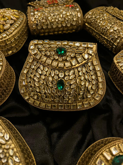 GREEN TULIP CLUTCH