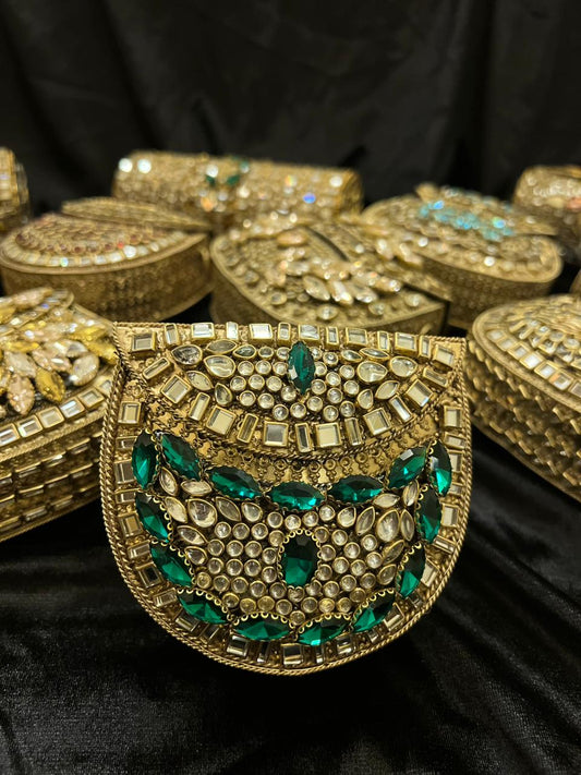 Green Stone Clutch